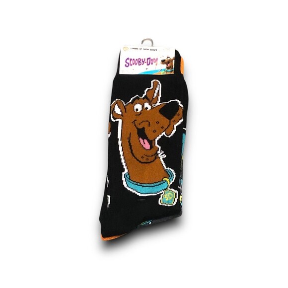 WB Scooby-Doo Men's Crew Socks - 2 Pairs - Picture 1 of 2